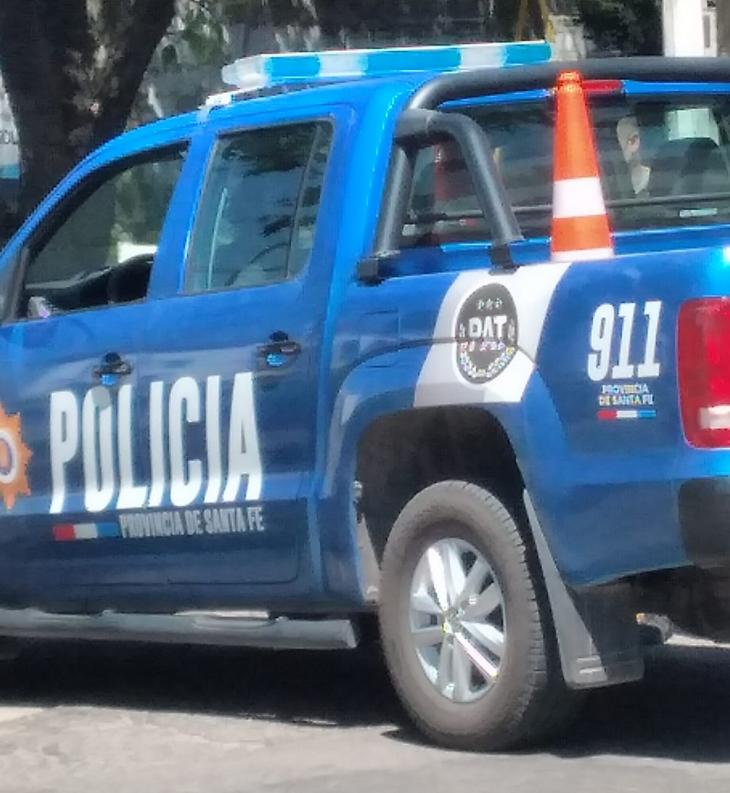 Accidente fatal, Rafaela, Patrullero. Motociclista