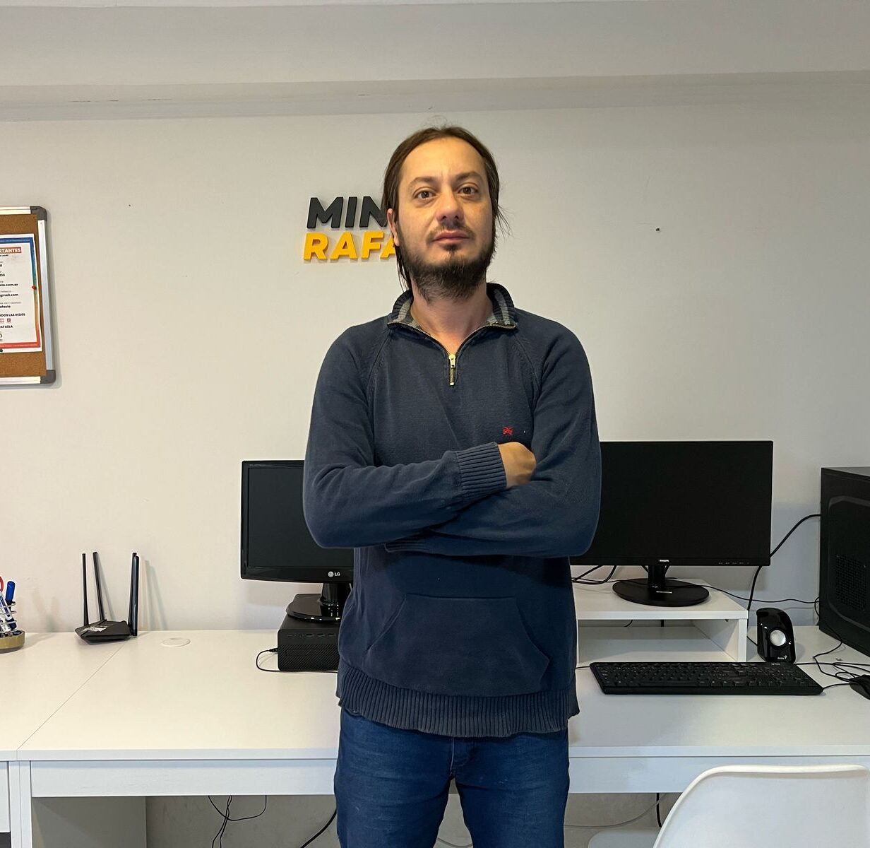 Cristian Monti, presidente de la Comision Vecinal del B° San Martin 